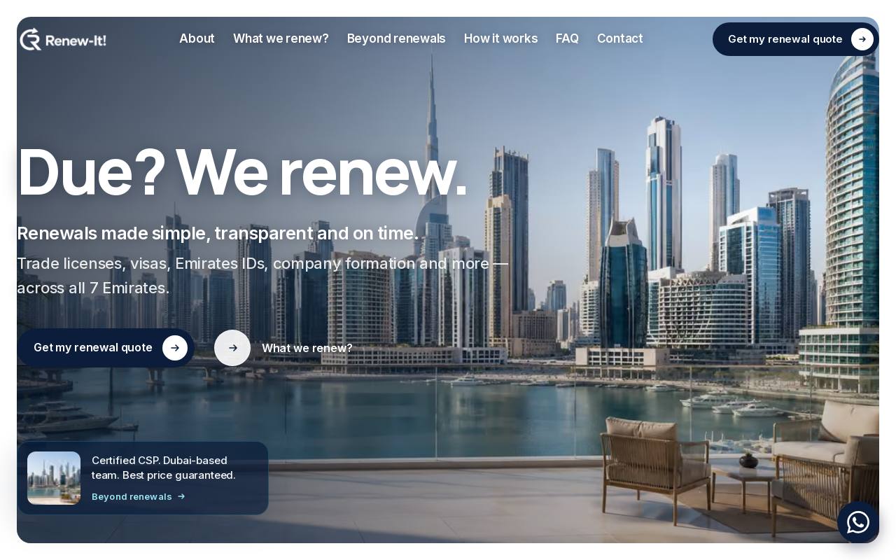 Сайт Renew-It